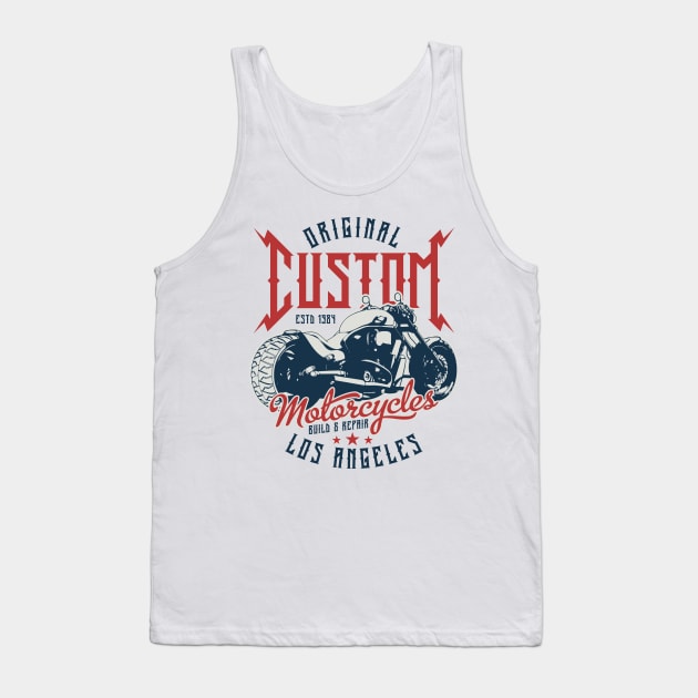 Custom motocycle Tank Top by Design by Nara